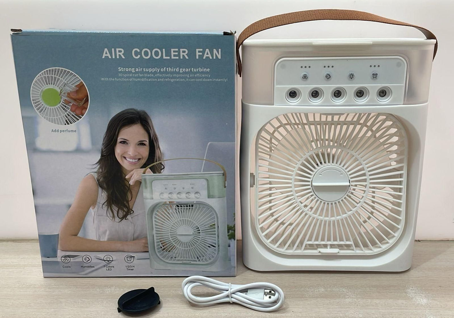 Multifunction Mist Air Cooler -USB Electric Portable Fan Air Conditioner Humidifier