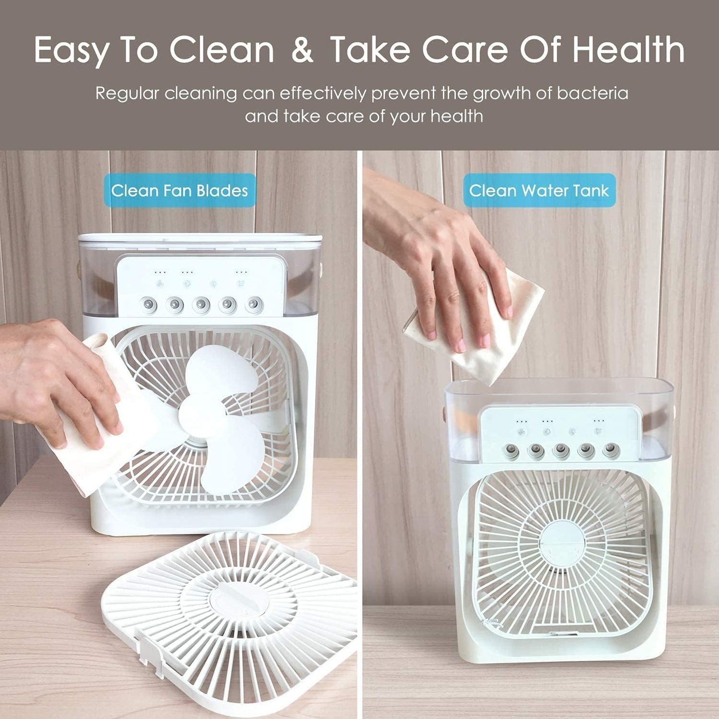 Multifunction Mist Air Cooler -USB Electric Portable Fan Air Conditioner Humidifier
