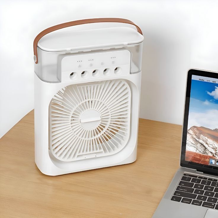 Multifunction Mist Air Cooler -USB Electric Portable Fan Air Conditioner Humidifier