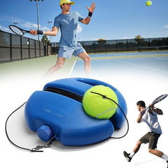 Tennis Trainer Rebound Ball with String - Self Practice & Training Tool, Portable Equipment for Kids Beginners (Blue/Orange)