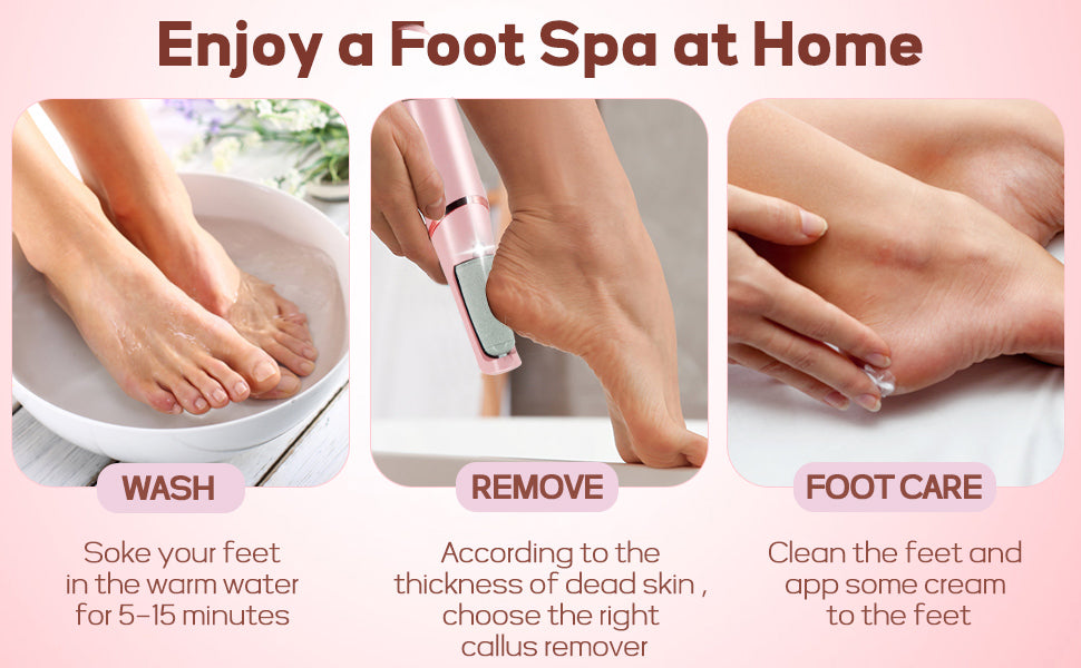 Professional Callus Filer and Foot Scrubber Kit for Silky Smooth Feet -Includes Pedicure Tools for Women