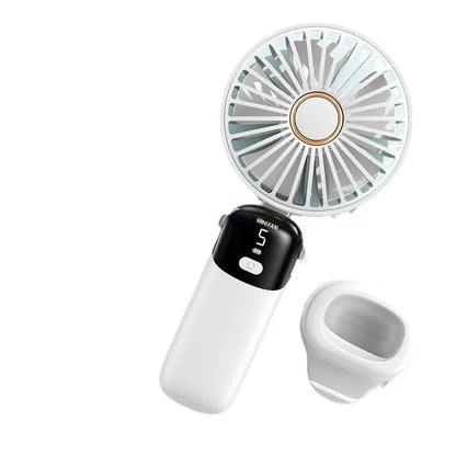 Portable Handheld, Battery Operated Fan with LED Display