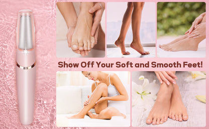 Professional Callus Filer and Foot Scrubber Kit for Silky Smooth Feet -Includes Pedicure Tools for Women